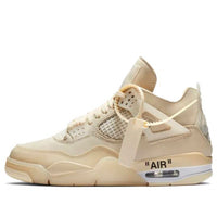 (WMNS) Air Jordan 4 x Off-White SP 'Sail' CV9388-100