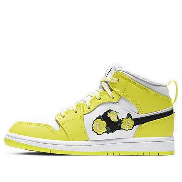 (PS) Air Jordan 1 Mid SE 'Rose Patch - Dynamic Yellow' AV5173-700