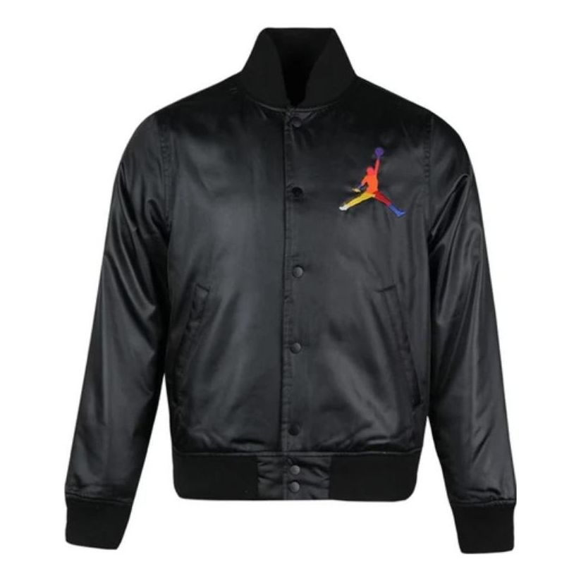 Air Jordan Solid Color Logo aviator Jacket Black AV0113-010