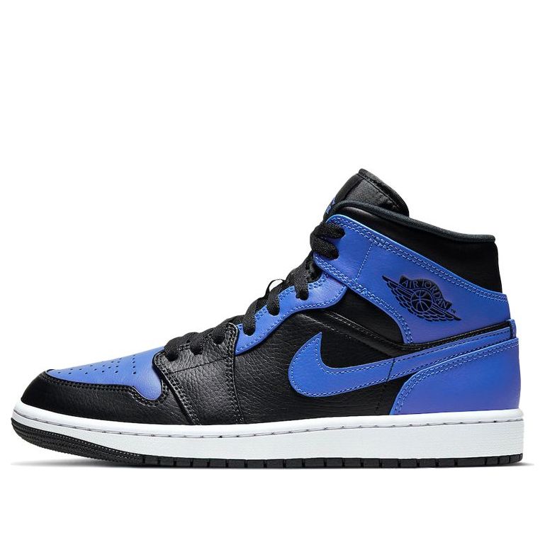 Air Jordan 1 Mid 'Hyper Royal Black' 554724-077