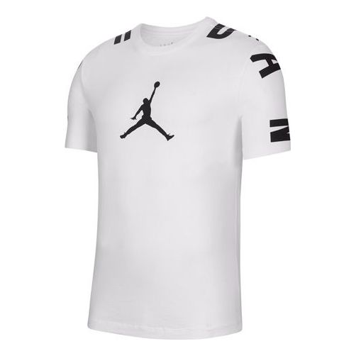 Air Jordan Casual Sports Round Neck Pullover Short Sleeve White CZ2490-100