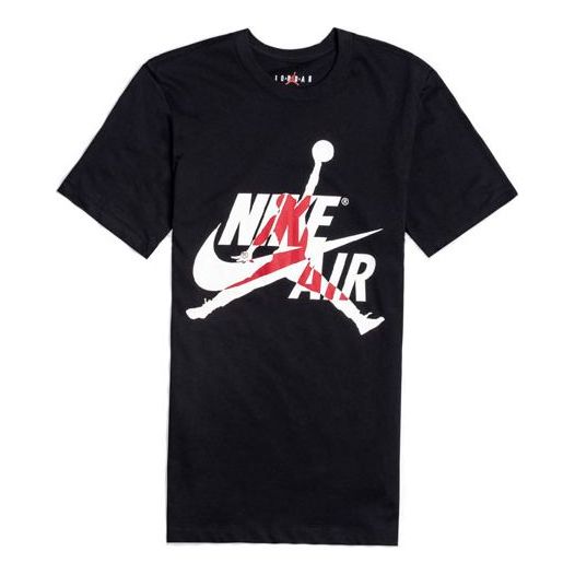 Air Jordan Classics Flying Man Printing Short Sleeve Black BV5905-010