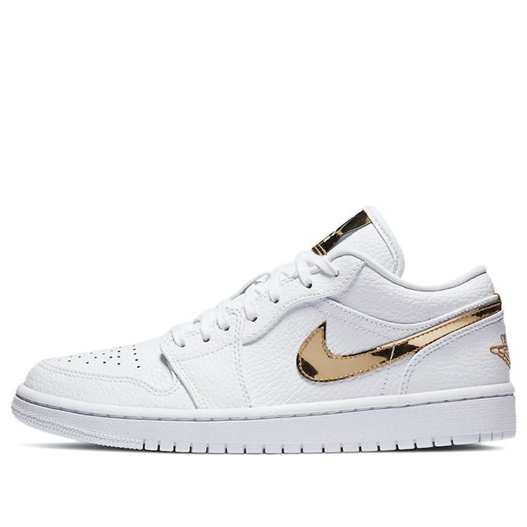 (WMNS) Air Jordan 1 Retro Low 'White Metallic Gold' CZ4776-100