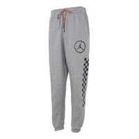 Men's Air Jordan Large Logo Casual Fleece Sports Pants/Trousers/Joggers Gray CV2980-091