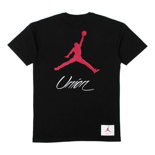 Air Jordan x Union NRG Vault AJ Flight Jumpman Tee 'Black' BV1330-010