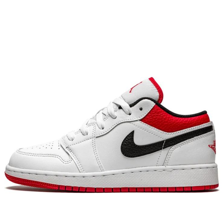 Air Jordan 1 Low 'White University Red' 553558-118