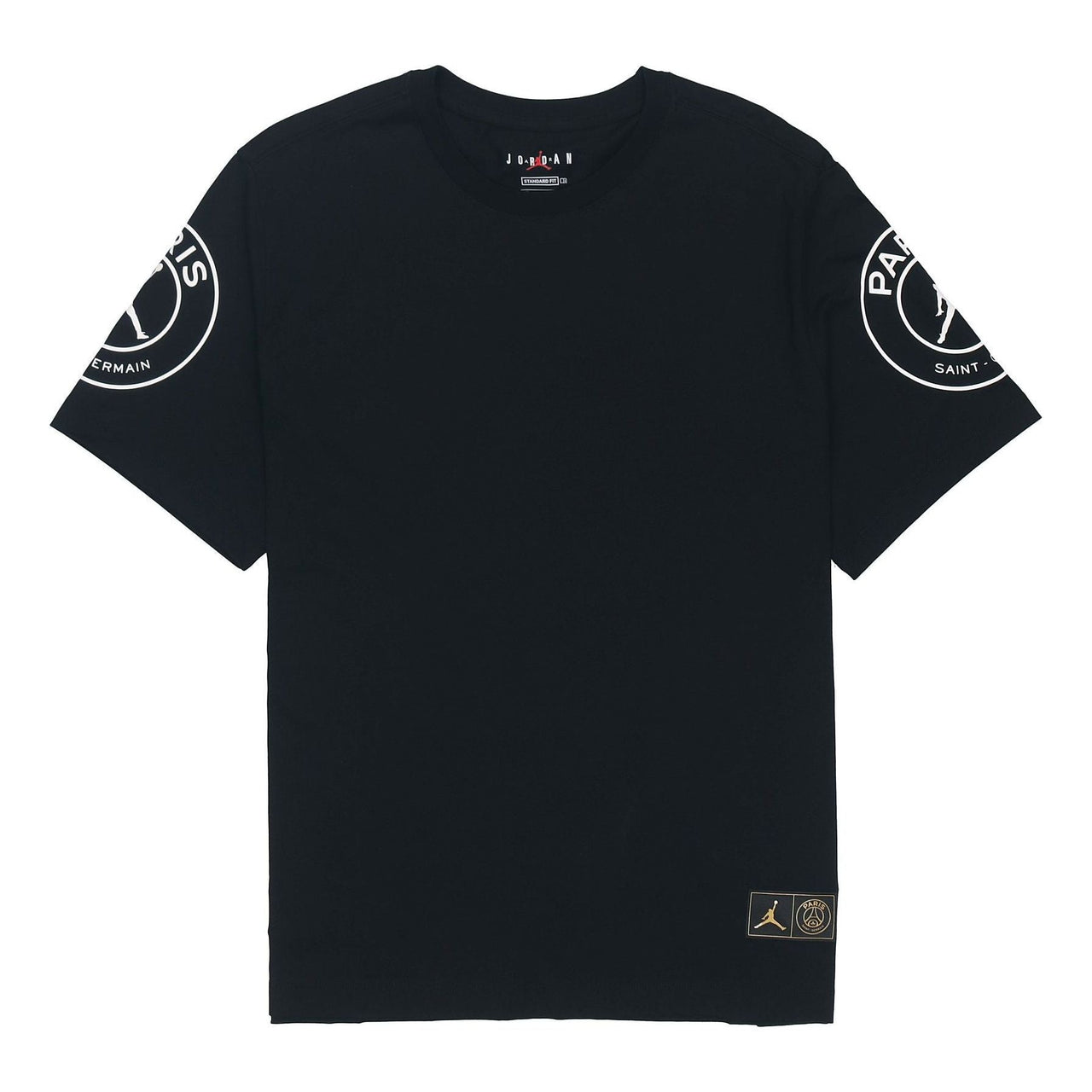 Air Jordan Paris Saint-Germain Printing Logo Short Sleeve Black CK9780-010