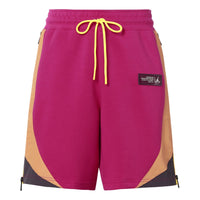 Men's Air Jordan Side Zipper Logo Label Lacing Straight Shorts Pink CZ4823-615