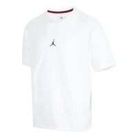 Air Jordan SS22 Logo Printing Sports Round Neck Short Sleeve White DH8922-100