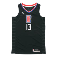 Air Jordan NBA SW Fan Edition Los Angeles Clippers Jersey 2020-21 Season George No. 13 Black CV9480-012