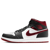 Air Jordan 1 Mid 'Black White Gym Red' 554724-122