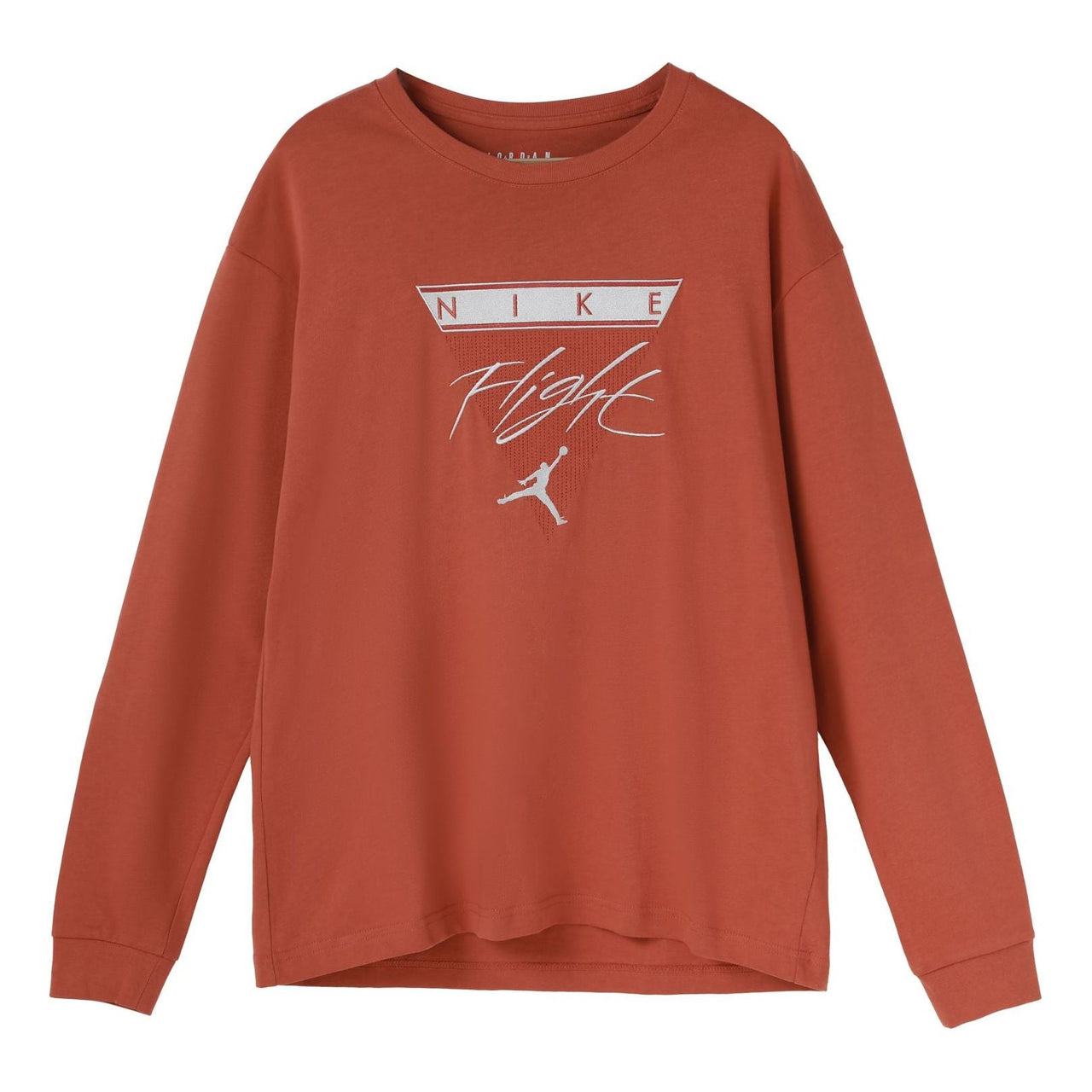 Air Jordan Label Casual Sports Long Sleeves T-Shirt Men's Gray Peach Red CZ1216-255