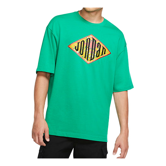 Air Jordan Sport DNA Embroidered Printing Logo Short Sleeve Green CN3114-310