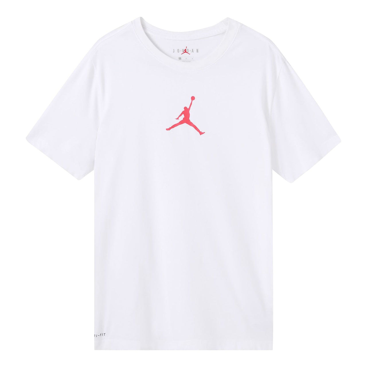 Air Jordan Jumpman Logo Printing Pullover Round Neck Short Sleeve White BQ6741-101