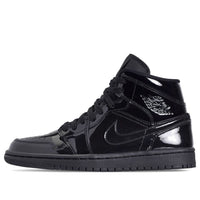 (WMNS) Air Jordan 1 Mid Patent SE 'Triple Black' BQ6472-002