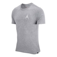 Air Jordan Jumpman Logo Embroidered Knit Sports Short Sleeve Gray DA6800-091