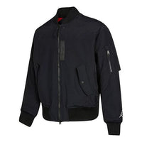 Men's Air Jordan Essentials Ma-1 Reversible Aviator Woven Padded Clothes Black Jacket DA9797-010