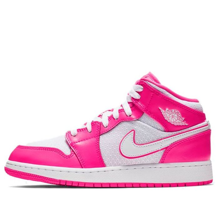 (GS) Air Jordan 1 Mid 'Hyper Pink' 555112-611