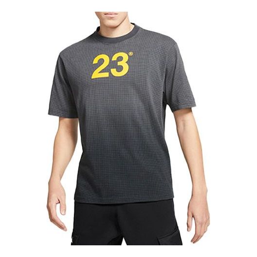 Air Jordan 23 MENS Engineered Mesh Gradient Crew Neck Sports Short Sleeve Grey CV3378-010