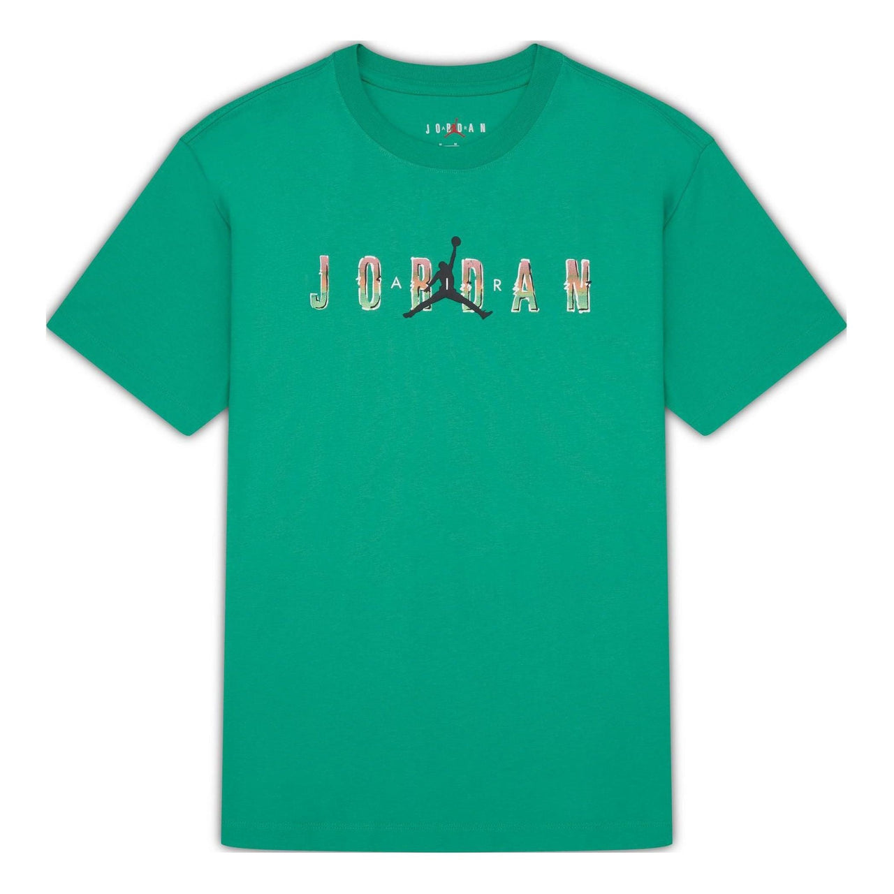 Air Jordan DNA Printing Alphabet Large Logo Short Sleeve Green DQ5884-324