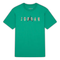 Air Jordan DNA Printing Alphabet Large Logo Short Sleeve Green DQ5884-324