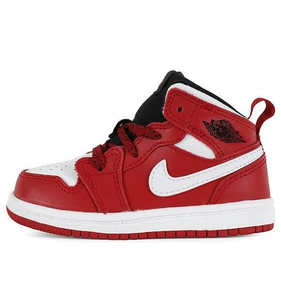 (TD) Air Jordan 1 Mid 'Red' 640735-605