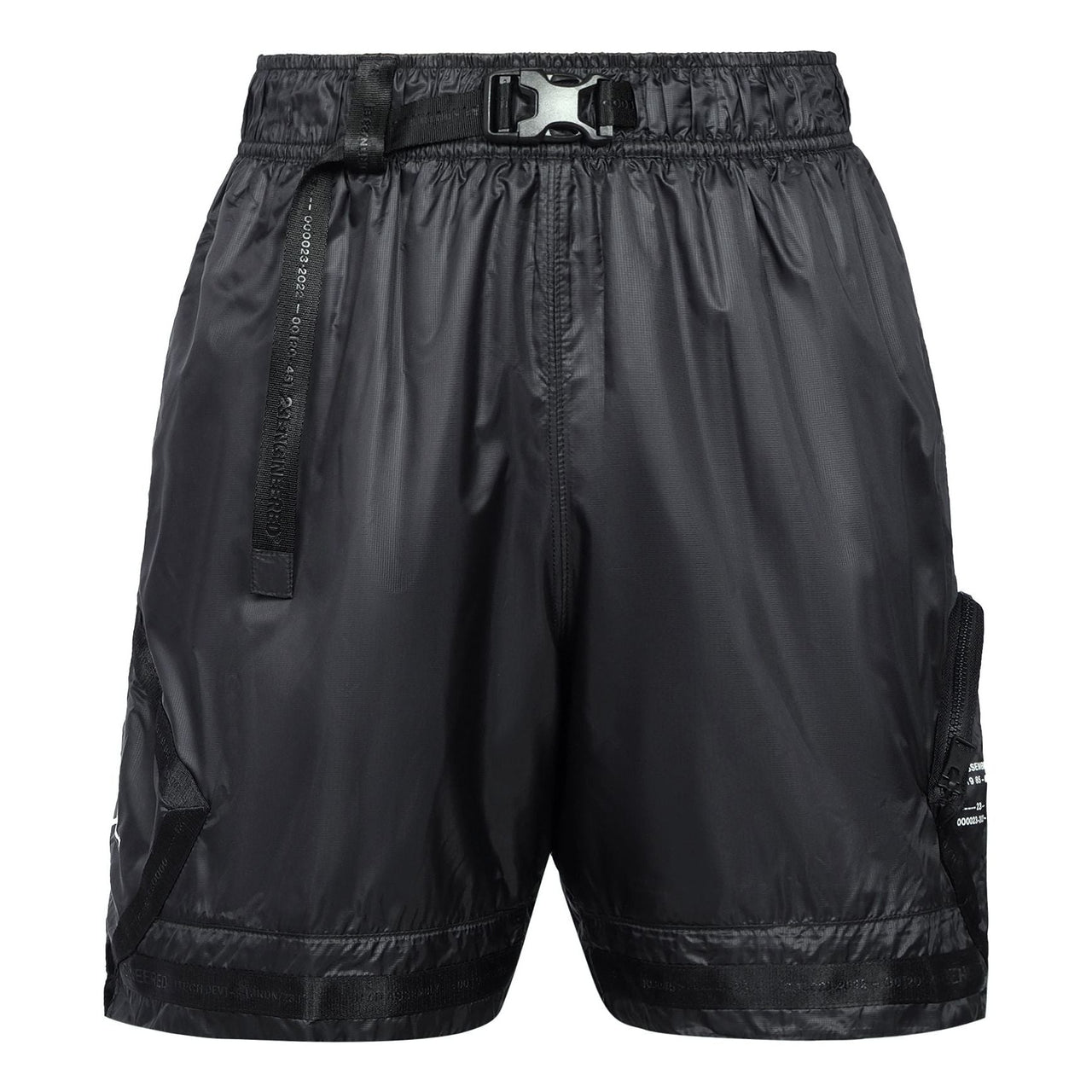 Air Jordan SS22 23 Engineered Solid Color Woven Training Sports Shorts Black DM1391-010