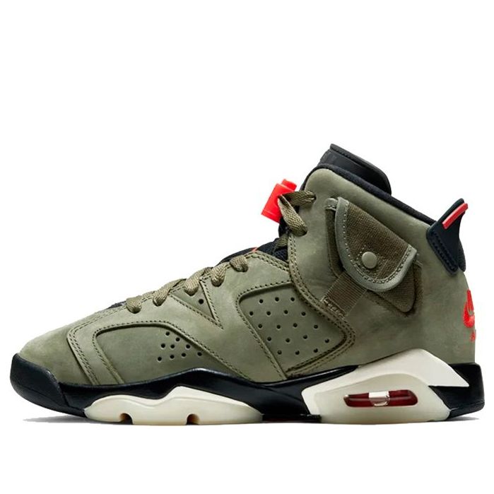 (GS) Air Jordan 6 Retro x Travis Scott 'Olive' CN1085-200