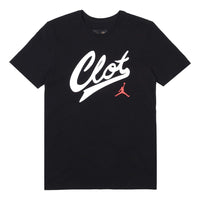 Air Jordan x CLOT Crossover Printing Round Neck Short Sleeve US Edition Black AV6260-010