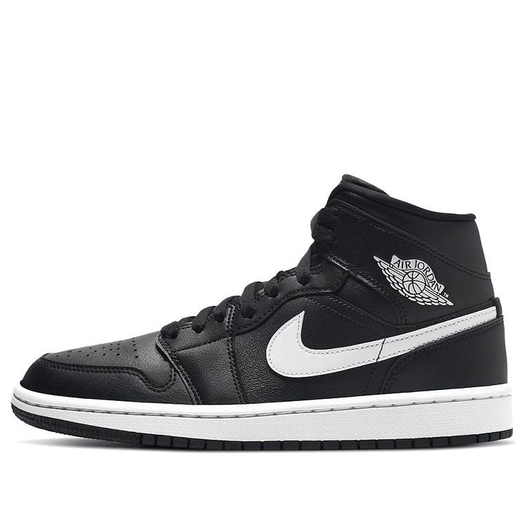 (WMNS) Air Jordan 1 Mid 'Black White' BQ6472-011