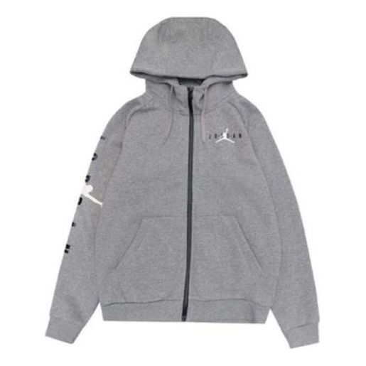 Air Jordan Zipper Hoodie Men's Grey CQ7706-091