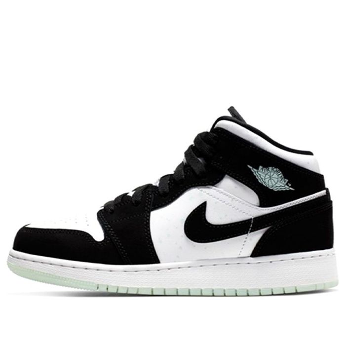 (GS) Air Jordan 1 Mid SE 'Glow in the Dark Panda' BQ6931-103