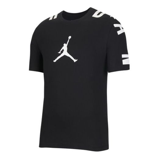 Air Jordan Flying  Casual Sports Short Sleeve T-Shirt Men's Black CZ2490-010