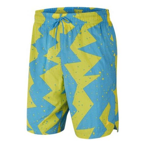 Air Jordan Jumpman Poolside 9 Breathable Casual Shorts Blue CJ4702-446