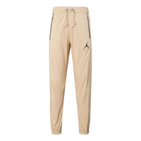 Air Jordan Jumpman Woven Casual Bundle Feet Sports Pants Yellow DJ6383-201