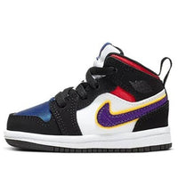 (TD) Air Jordan 1 Mid SE 'Black Field Purple' BQ6933-005