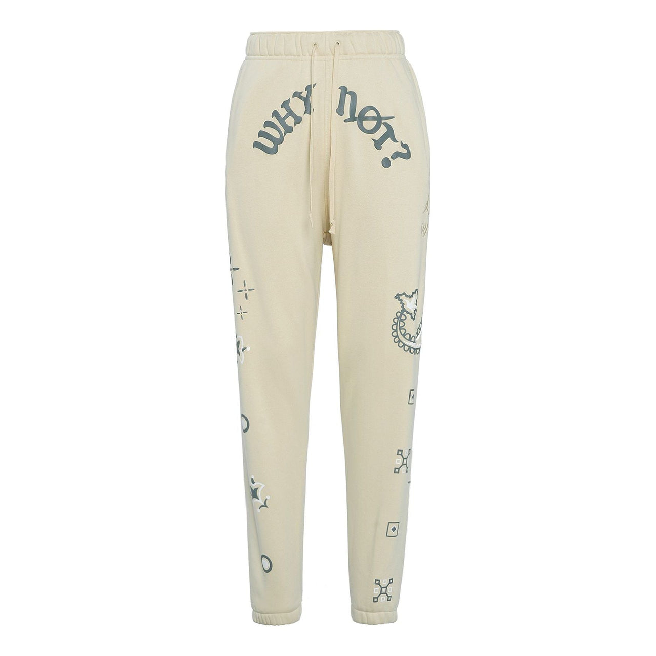 Men's Air Jordan 'why Not' Alphabet Printing Casual Sports Pants/Trousers/Joggers Light Yellow DO2502-234