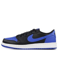 (GS) Air Jordan 1 Retro Low OG 'Black Varsity Rotyal' 709999-004