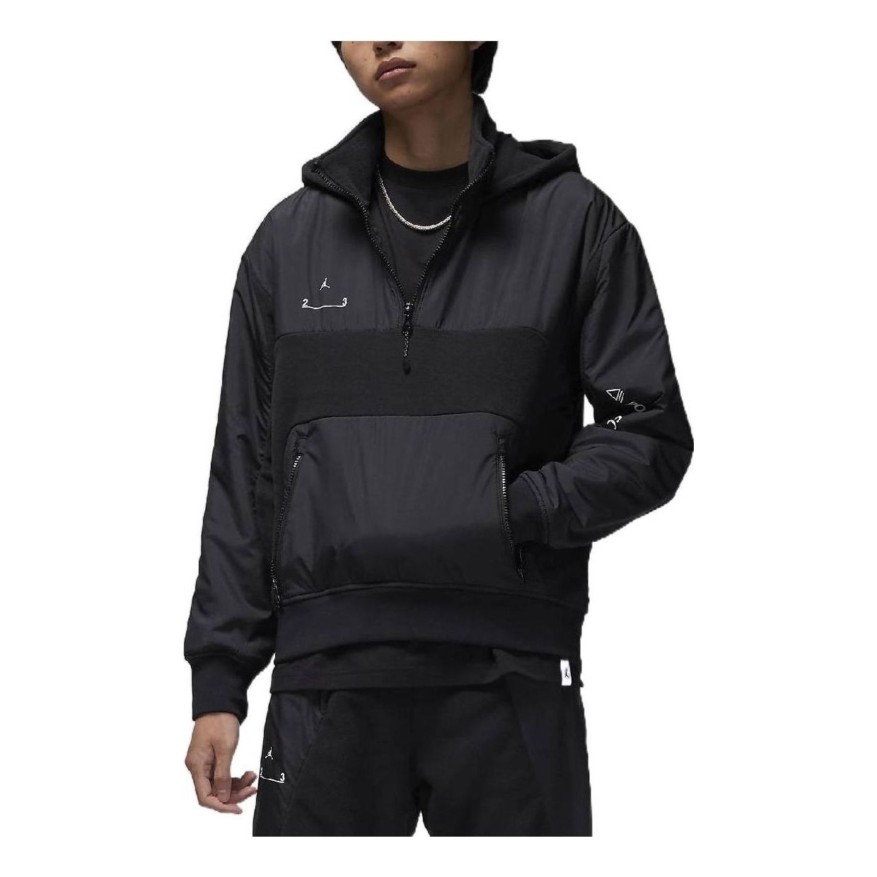 Air Jordan Stand Collar Hoodie Men's Black DV1592-010