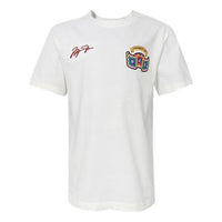 Air Jordan 'Chinese New Year' Casual Sports Crew Neck Tee Men's White DH9205-133