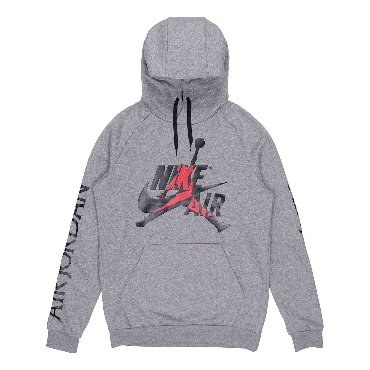 Air Jordan Alphabet Logo Pullover Hooded Fleece Gray DH9505-091