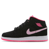 (GS) Air Jordan 1 Mid 'Black Digital Pink' 555112-066