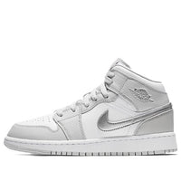 (GS) Air Jordan 1 Retro Mid 'Grey Fog' 555112-012