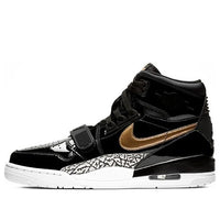 (GS) Air Jordan Legacy 312 'Black Metallic Gold' AT4040-007