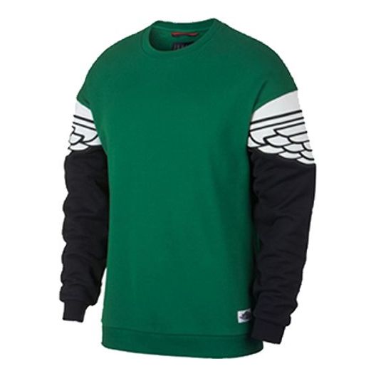 Men's Air Jordan Round Neck Sports Green AO0426-302