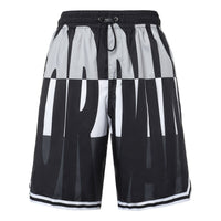 Air Jordan Colorblock Breathable Loose Sports Shorts Black Gray CJ4075-100