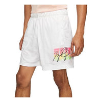 Air Jordan Sport Dna Mesh Printing Breathable Sports Shorts White CZ4856-100