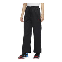 (WMNS) Air Jordan SS22 Brand Logo Solid Color Straight Sports Pants/Trousers/Joggers Black DM5248-010