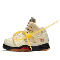 (TD) Air Jordan 5 x Off-White Retro SP 'Sail' CV4828-100