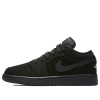 (GS) Air Jordan 1 Retro Low 'Triple Black' 553560-019